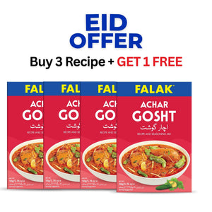 Falak Achar Gosht Masala Buy 3 Get 1 Free - Pakistani spice bundle, halal