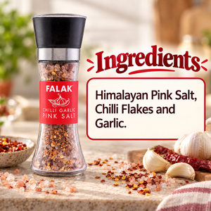 Chilli Garlic Pink Salt Grinder - 200g