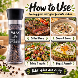 Black Peppercorn Grinder - 100g