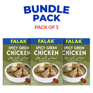 Falak Spicy Green Chicken Recipe Mix bundle pack, 3 boxes