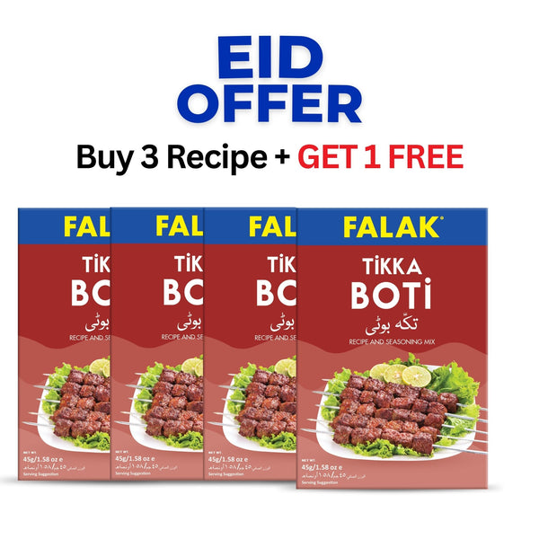 Falak Tikka Boti Masala Buy 3 Get 1 Free - BBQ tikka spice bundle, halal