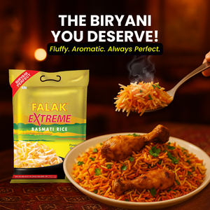 Falak Extreme Basmati Rice Extra-Long Grain Pack

Premium Basmati Rice for Biryani and Pulao

Buy Falak Basmati Rice Online USA

Authentic Aromatic Long Grain Basmati