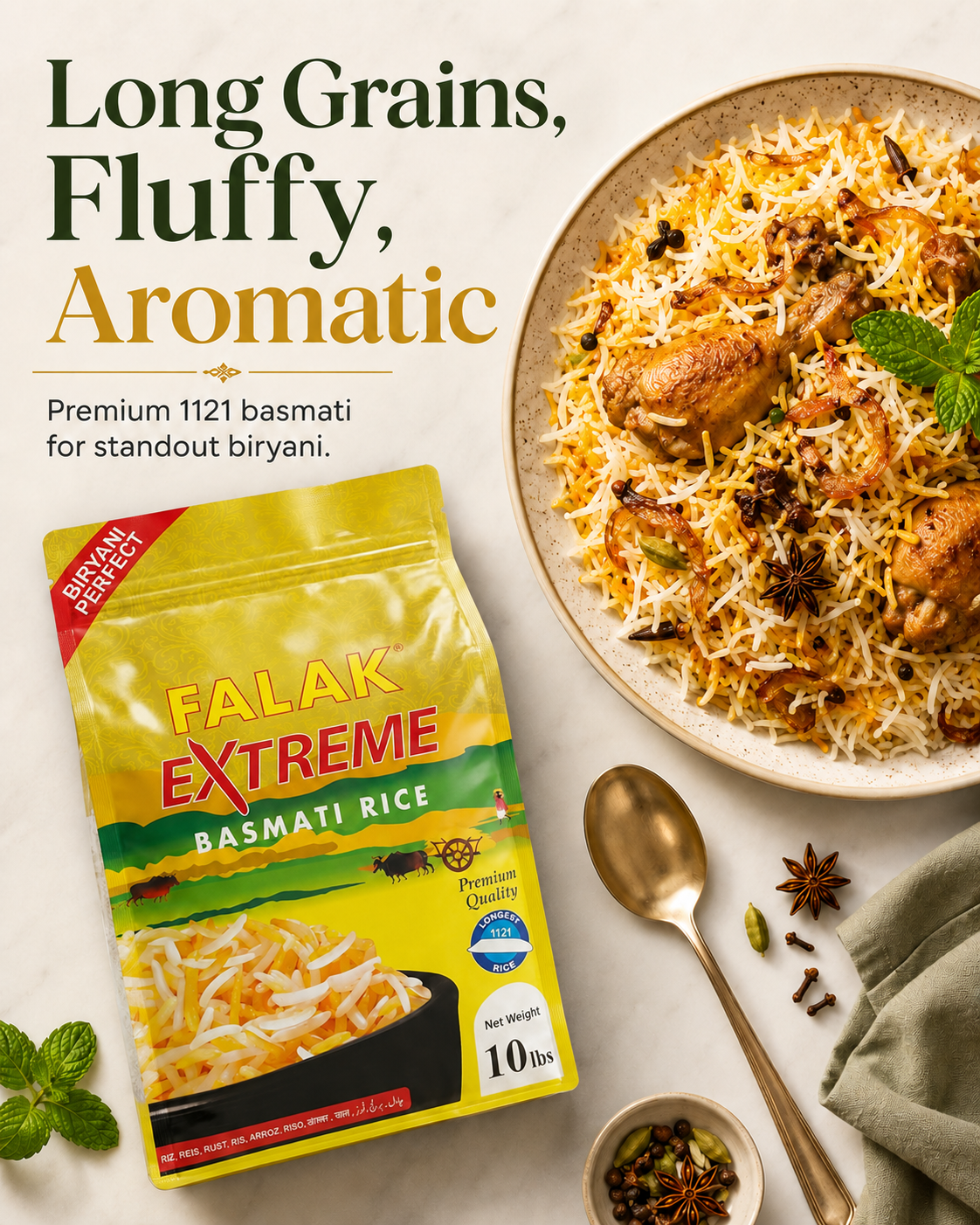 Falak USA — Pakistani Basmati Rice, Spices & Recipe Mixes