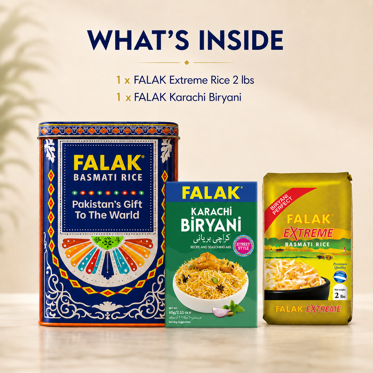 Falfa Rice Falak Basmati Rice Limited Edition Tin | Halal | USA – Falak USA