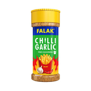 Falak Chilli Garlic Fries Seasoning 75g - spicy garlic fry blend, halal