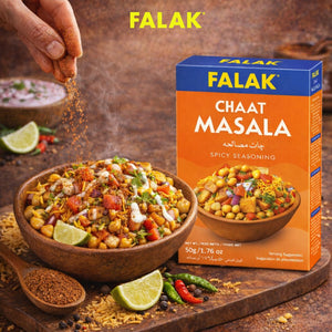 Falak Chaat Masala Seasoning 50g - Pakistani chaat blend, halal