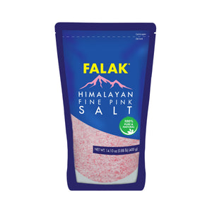 Falak Himalayan Fine Pink Salt 400g - hand-mined Pakistani pink salt, halal