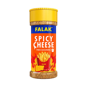 Falak Spicy Cheese Fries Seasoning 75g - bold cheesy spicy fry mix, halal