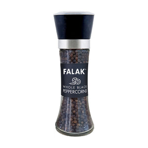 Falak Black Peppercorn Grinder 100g - whole black peppercorns, halal