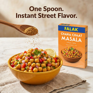 Falak Chana Chaat Seasoning 50g - tangy chickpea spice, halal