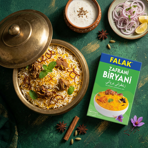 Falak Zafrani Biryani Recipe Mix 65g - saffron biryani blend, halal