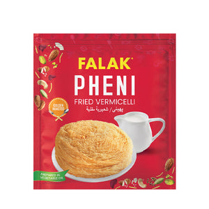 Falak Pheni Fried Vermicelli 200gm Pack, Crispy Traditional Vermicelli Dessert USA, Buy Falak Pheni Online, South Asian Festive Sweet Dessert